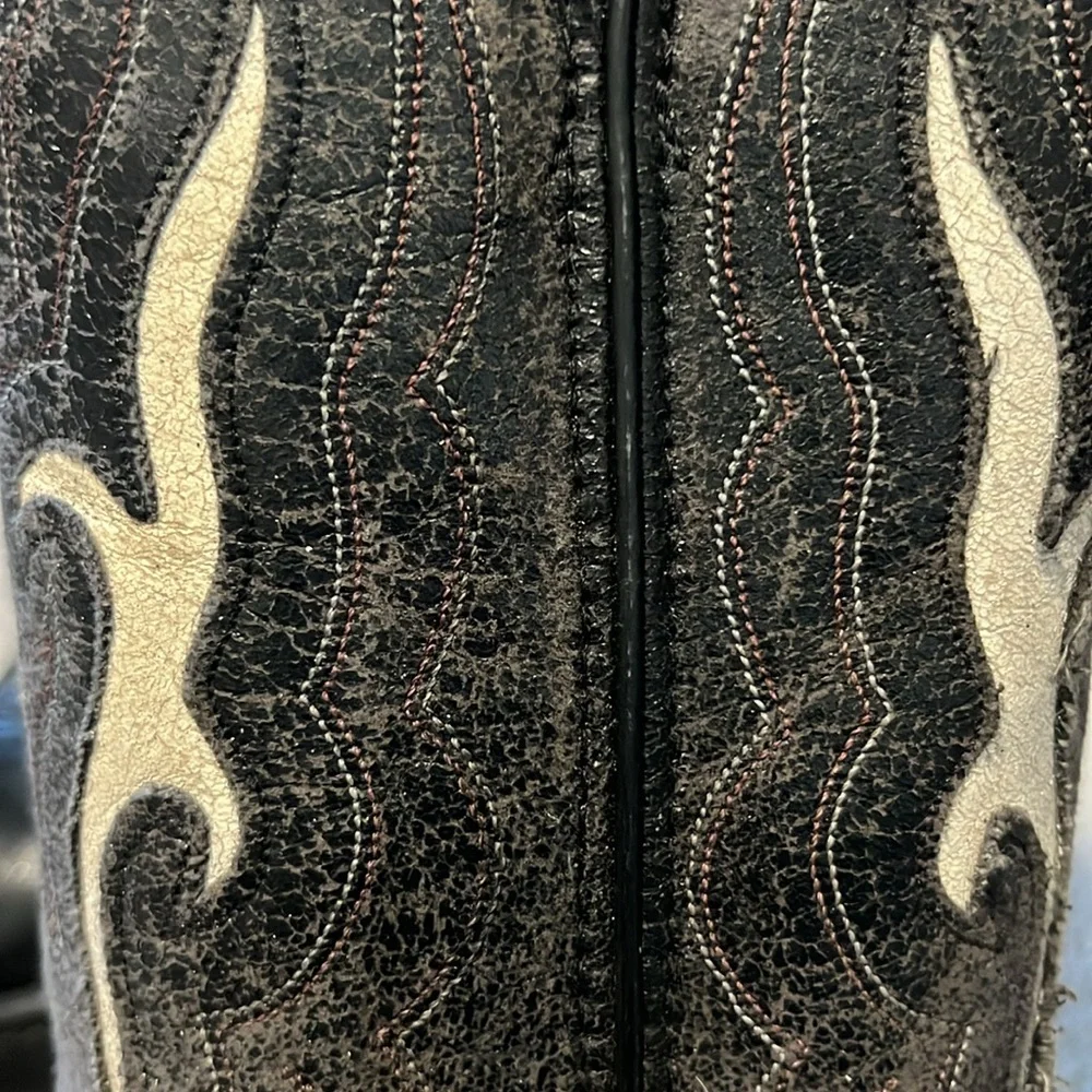 Laredo Black Cowboy Boots - Picture 3 of 4